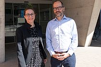 GEOMAR Director Professor Dr. Katja Matthes and Sebastian Unger, German Federal Government Commissioner for the Ocean